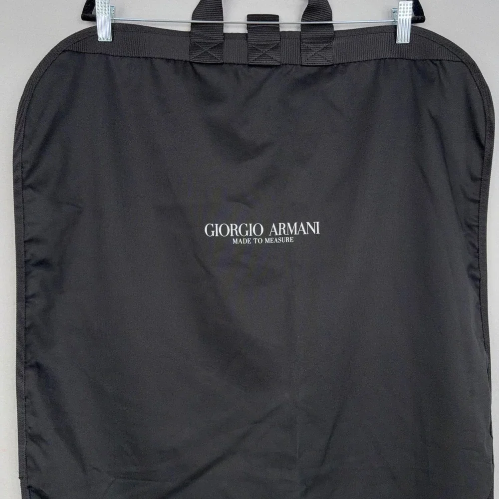 Giorgio Armani Garment Bag Mens OS Black Giorgio Armani Made To Measure Luxury